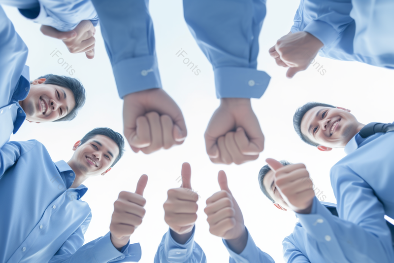 蓝领公司职员男士竖起大拇指加油点赞,高清,摄影图,摄影图片,图片大全,摄影图免费下载